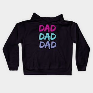 DAD Retro Vintage Gift for Daddy Kids Hoodie